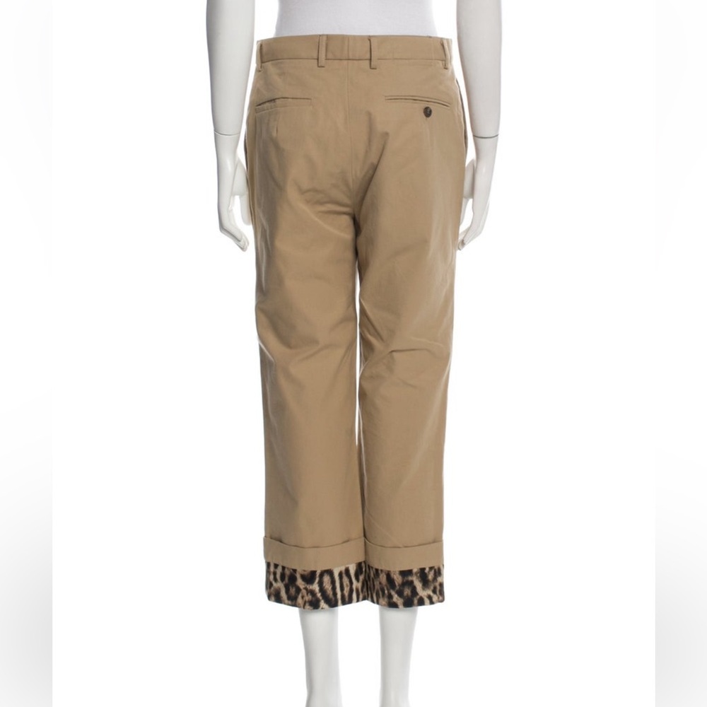 R13 Camel Cropped Pants with Leopard Cuff - Picture 3 of 3